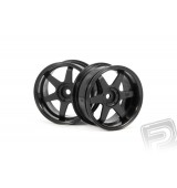 TE37 disky 26mm Černé (0mm Offset) 2ks
