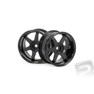 TE37 disky 26mm černé (s 3mm OFFSET)