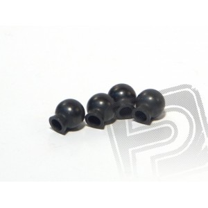 Kulička kloubku, 6.8 x 7.3 x 3mm (černé, 4ks)