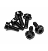 Flanged Cap Head Screw M3X8Mm (6Pcs)