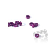 Podložka Alu 3x6x2mm (fialové/10ks)
