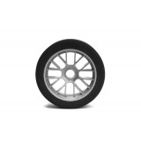 Mechové přední gumy, PAN CAR 1/10, stříbrný disk, sh 35, 2 ks.