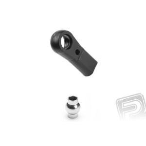 MAXI kloubek M3 s kulovým kloubem 6,0mm a vrtáním 3,0mm, 2 ks.