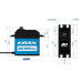 GO-1053MGW digitální servo (0.17s/60°, 20kg.cm)
