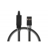 Prodlužovací kabel Černý 30cm JR s Pojistkou