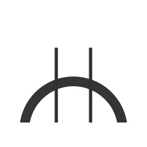 Kabel PVC 0.055mm2 10m (černý)