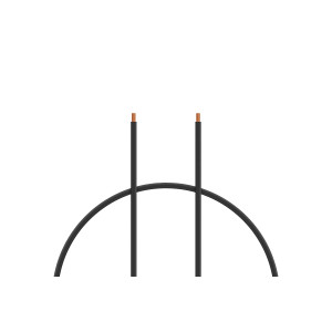 Kabel silikon 1.5mm2 1m (černý)
