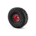 1.9'' Hliníkové beadlock disky pro 1/10 crawler/expedice červené - 2 ks