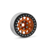 1.9'' Hliníkové beadlock disky pro 1/10 crawler/expedice oranžové - 2 ks