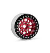 1.9'' Hliníkové beadlock disky pro 1/10 crawler/expedice červené - 2 ks