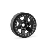 1.9'' Hliníkové beadlock disky šestipaprskové pro 1/10 crawler/expedice černé - 2 ks