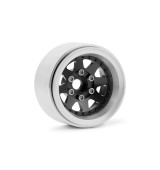 1.9'' Hliníkové beadlock disky offset -10 mm pro 1/10 crawler/expedice černé - 2 ks