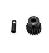 Ocelový motorový pastorek 18 zubů, modul 32DP s 5mm vrtáním a 3,17mm adaptérem