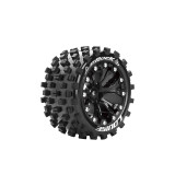 ST-ROCK SOFT 1/10 1/2 offset 12mm hex Black Rims