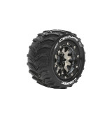 MT-CYCLONE SOFT 1/10 1/2 offset 12mm hex Black Chrome Bead-Lock Rims