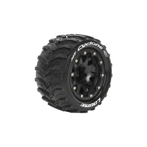 MT-CYCLONE SOFT 1/10 1/2 offset 12mm hex Black Bead-Lock Rims