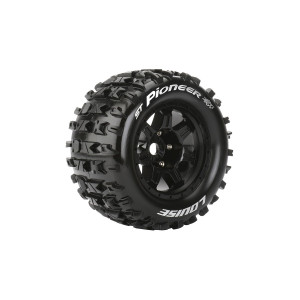 ST-PIONEER SPORT 1/8 1/2 offset 17mm hex Black Rims