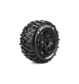 X-MALLET SPORT 1/5 24mm hex Black Rims, 2 ks