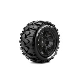X-ROWDY SPORT 1/5 24mm hex Black Rims, 2 ks