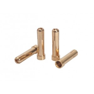 LRP 5mm/G5 na 4mm/G4 Gold Works Team/zlaté konektory (4ks.)