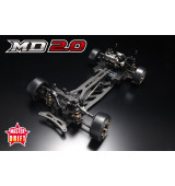 Yokomo Master Drift MD 2.0 RWD stavebnice driftovacího podvozku, uhlíkové šasi