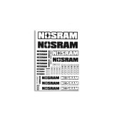 NOSRAM LOGO nálepky, arch A4 3