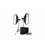 Nanlite FS-300 Sada 2 LED svetel se stojany a softboxy
