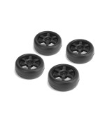 CARTEN nalepené slick gumy 26mm na černých 6 papr. diskách, 0mm OFFset, 4 ks.