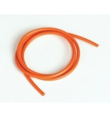 Silikonový kabel 4,1qmm, 11AWG, 1metr, oranžový