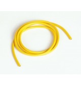 Silikonový kabel 4,1qmm, 11AWG, 1metr, žlutý
