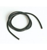 Silikonový kabel 6,6qmm, 9AWG, 1metr, černý
