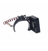 Motor větráček 40x40mm s hliníkovým držákem - černý