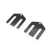 B7 Set karbonových podložek předního držáku ramen (0.5 mm | 1 mm)