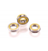 Ultra kuličkové ložiska 6x10x3mm s límcem, 4 ks.