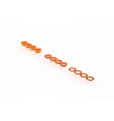 3mm sada podložek oranžové (0.5mm/1.0mm/2.0mm)