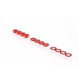 3mm sada podložek červené (0.5mm/1.0mm/2.0mm)