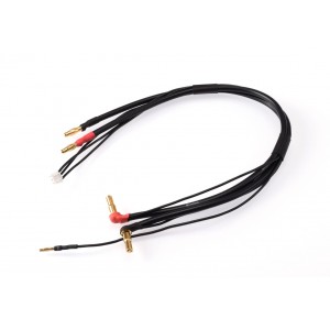 2S černý nabíjecí kabel G4/G5 - dlouhý 30cm - (4mm, 3-pin XH)