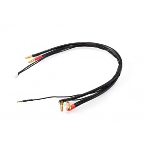 2S černý nabíjecí kabel G4/G5 - krátký 30cm - (4mm, 3-pin EH)