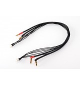 4S černý nabíjecí kabel G4/G5-4S/XH - krátký 400mm - (4mm, 5-pin XH)
