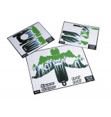 Nálepky pro X-8E HoTT, modro/zelené nálepky
