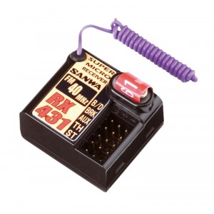 Přijímač RX-431 40MHz FM - 4 kanál - SANWA