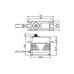 SB-2292SG BRUSHLESS HiVOLT Digitální servo (45kg-0,055s/60°)