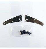 SWORKz uhlíková vzpěra předního vrchního ramene, 1,0mm, včetně šroubů, 2 ks.