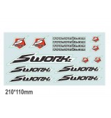 SWORKz originál logo nálepky, 2 ks,