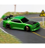 Turbo Racing 1/76 C64 DRIFT RC Car RTR (zelená metalíza)