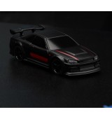 Turbo Racing 1/76 C74 On-Road RC Car RTR (černá s červeným pruhem)