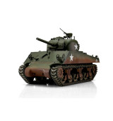TORRO tank PRO 1/16 RC M4A3 Sherman 75mm zelená kamufláž - BB Airsoft