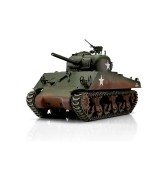 TORRO tank PRO 1/16 RC M4A3 Sherman 75mm kamufláž zelená - infra IR - Servo