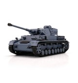 TORRO tank 1/16 RC PzKpfw IV provedení F2 šedá kamufláž - BB Airsoft+IR (kovové pásy)