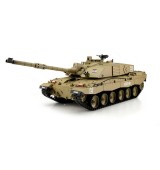 TORRO tank 1/16 RC CHALLENGER 2 písečný kamufláž - BB Airsoft+IR (kovové pásy)
